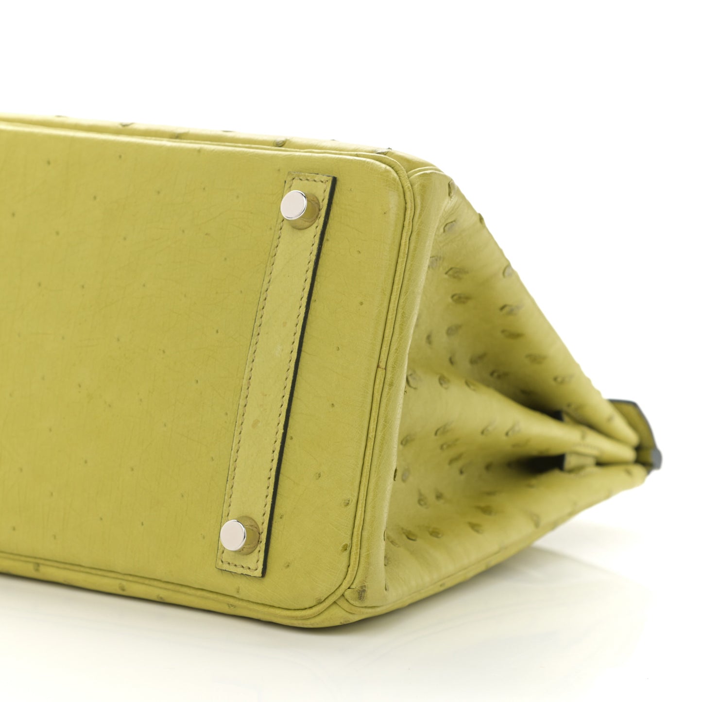 Ostrich Birkin 30 Vert Anis