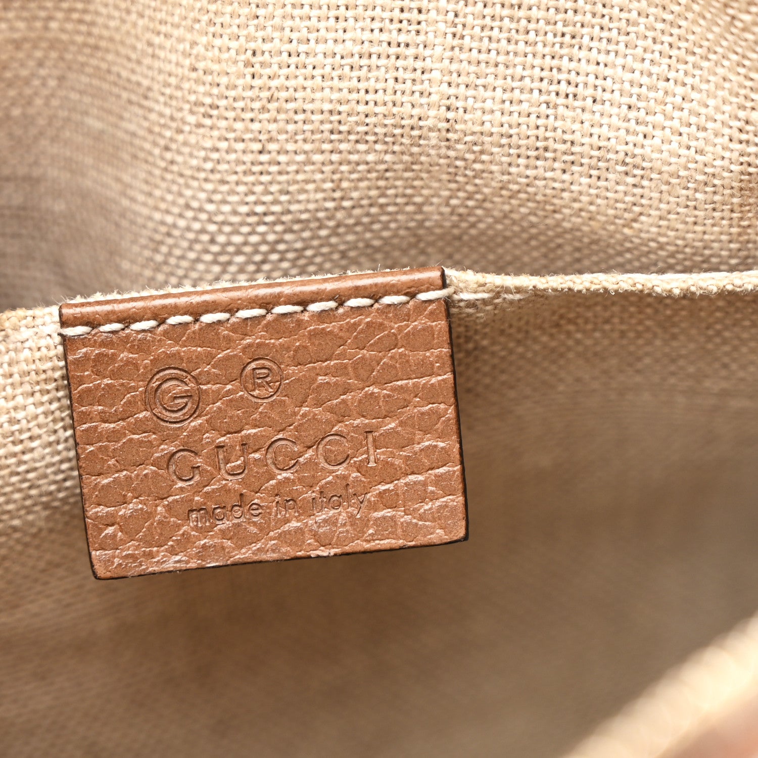 Gucci Monogram Mini Bree Messenger Bag Beige Tabacco 6 of 10