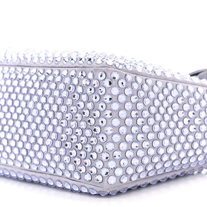 Prada Satin Crystal Mini Re-Edition 2000 Bag Glicine 11 of 11