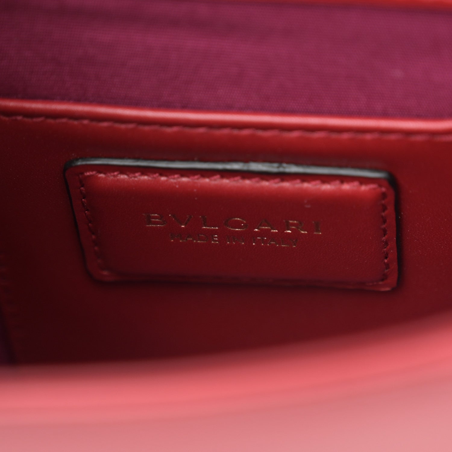 Bulgari Calfskin Serpenti Forever Crossbody Bag Red 6 of 9