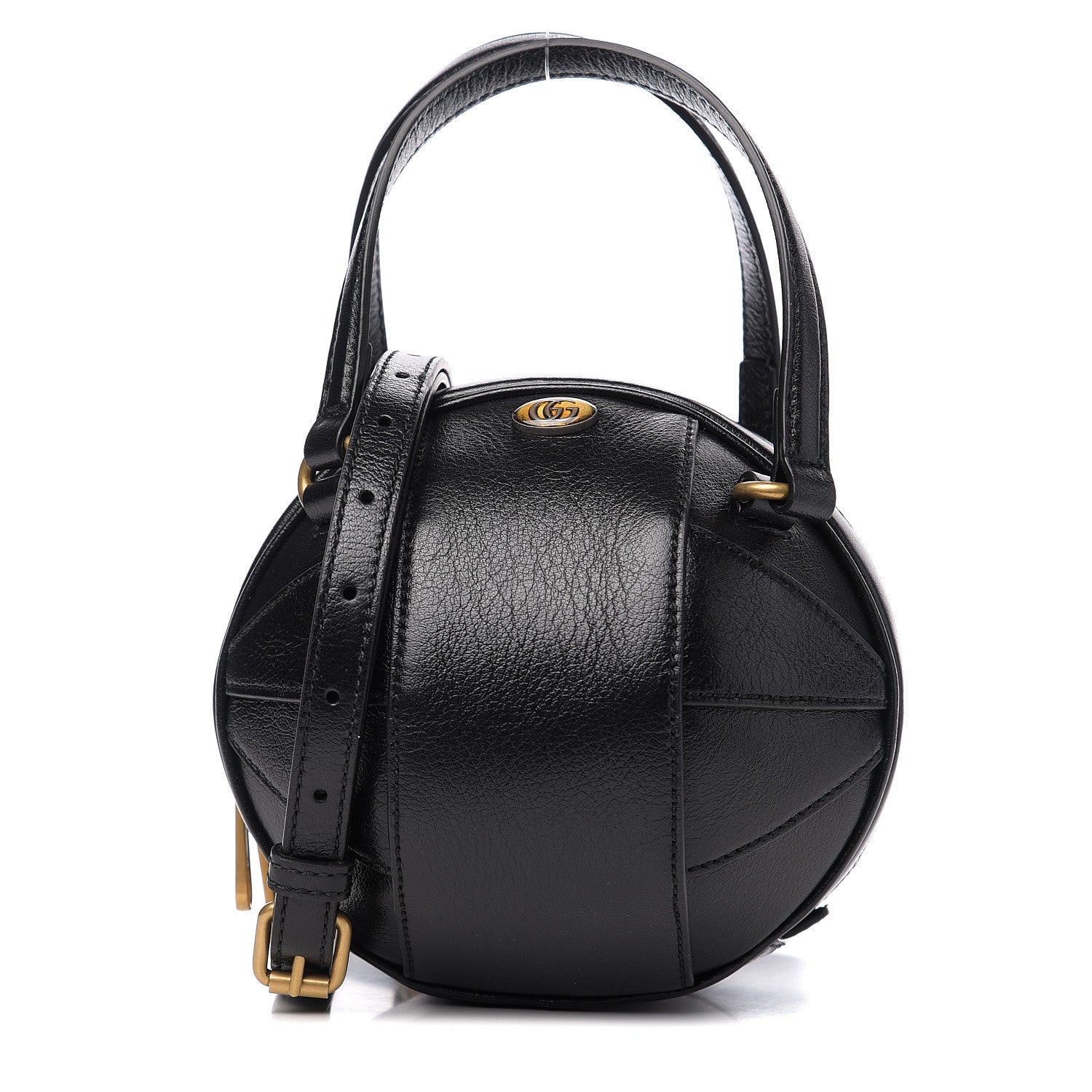 Gucci Piuma Lux Energy Mini Tifosa Basketball Shaped Shoulder Bag Black 1 of 9