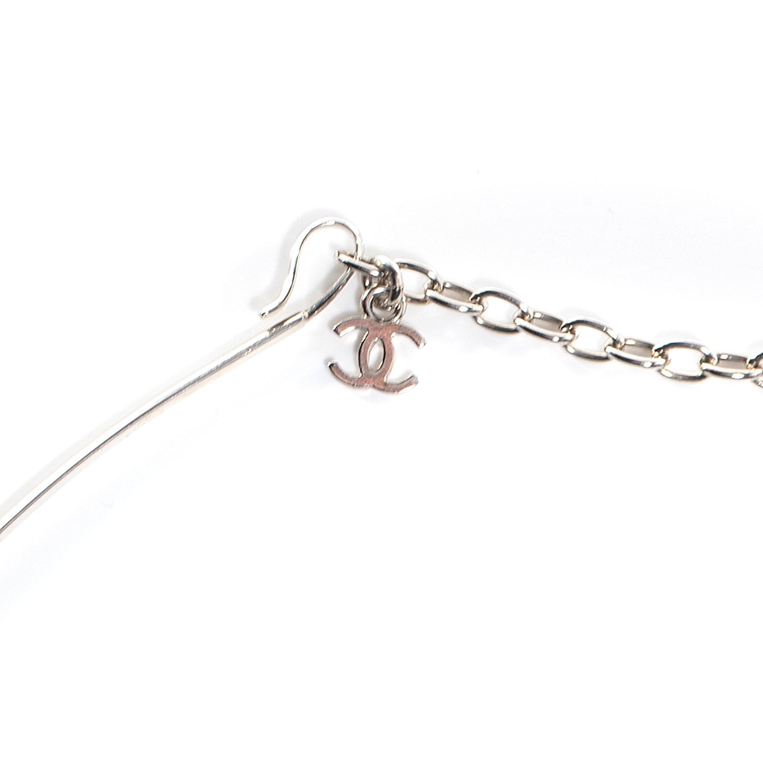 Chanel Enamel Camellia Necklace Black White 4 of 6