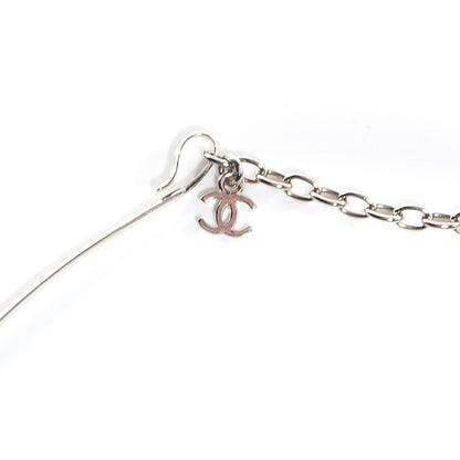 Chanel Enamel Camellia Necklace Black White 4 of 6