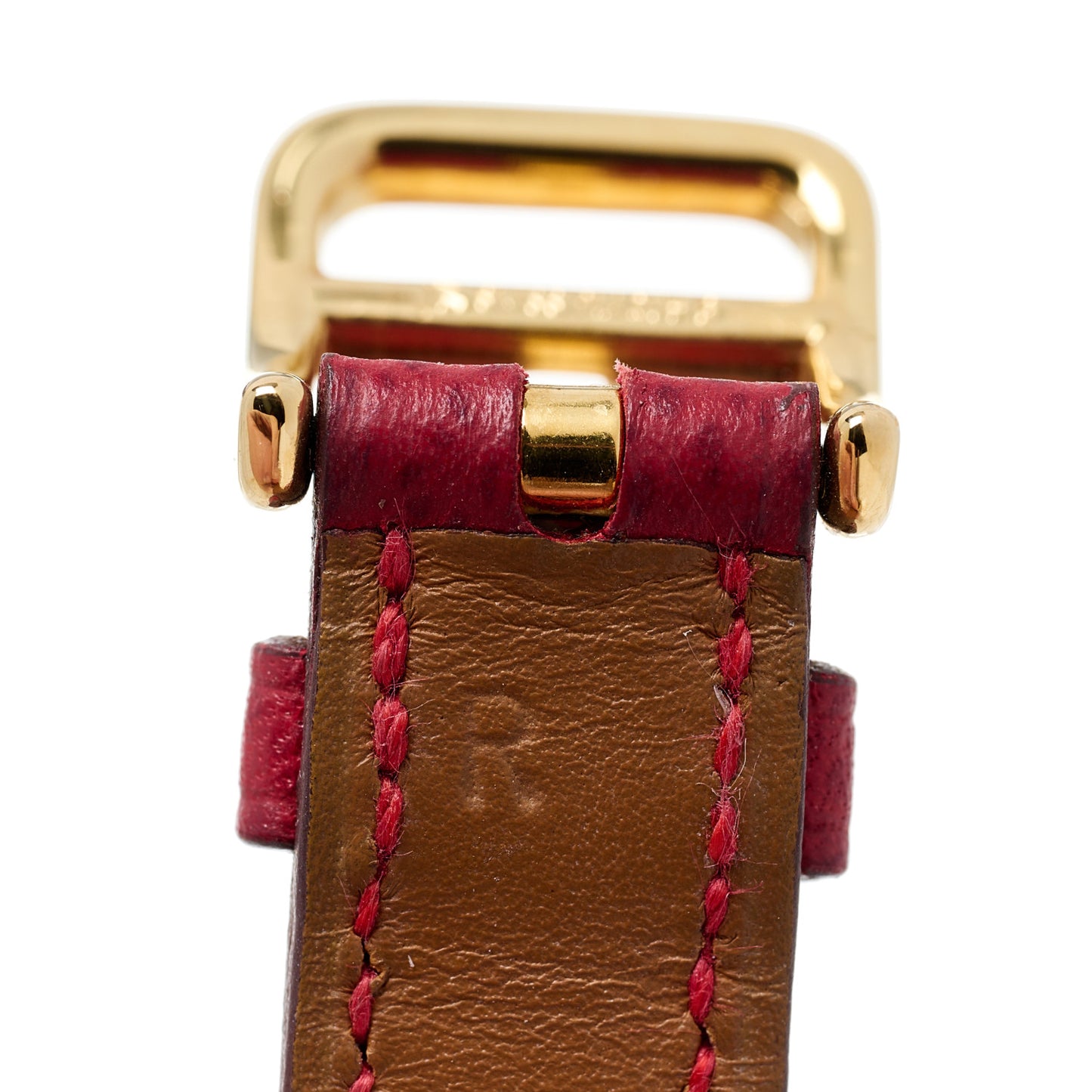 Stainless Steel Courchevel 20mm Kelly Cadena Quartz Watch Rouge