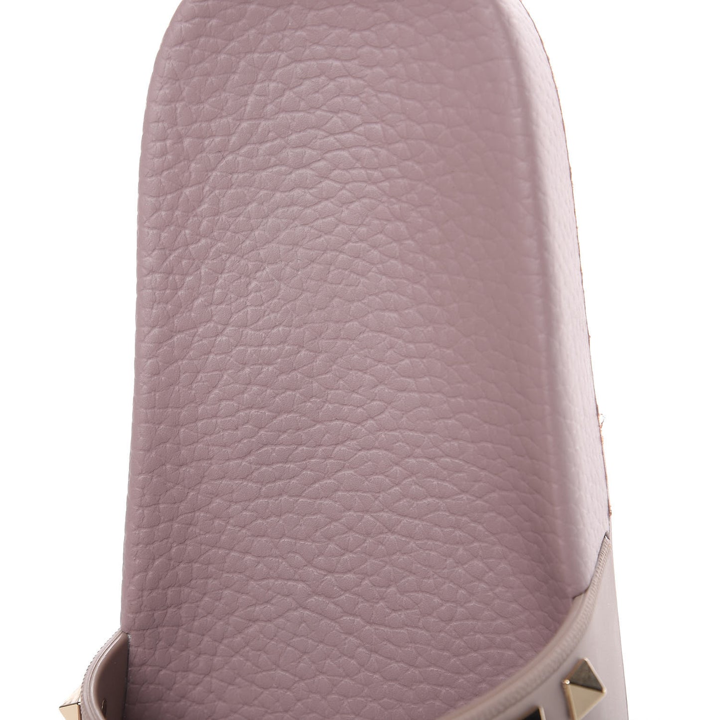 Rubber Rockstud Slide Sandals 37 Poudre