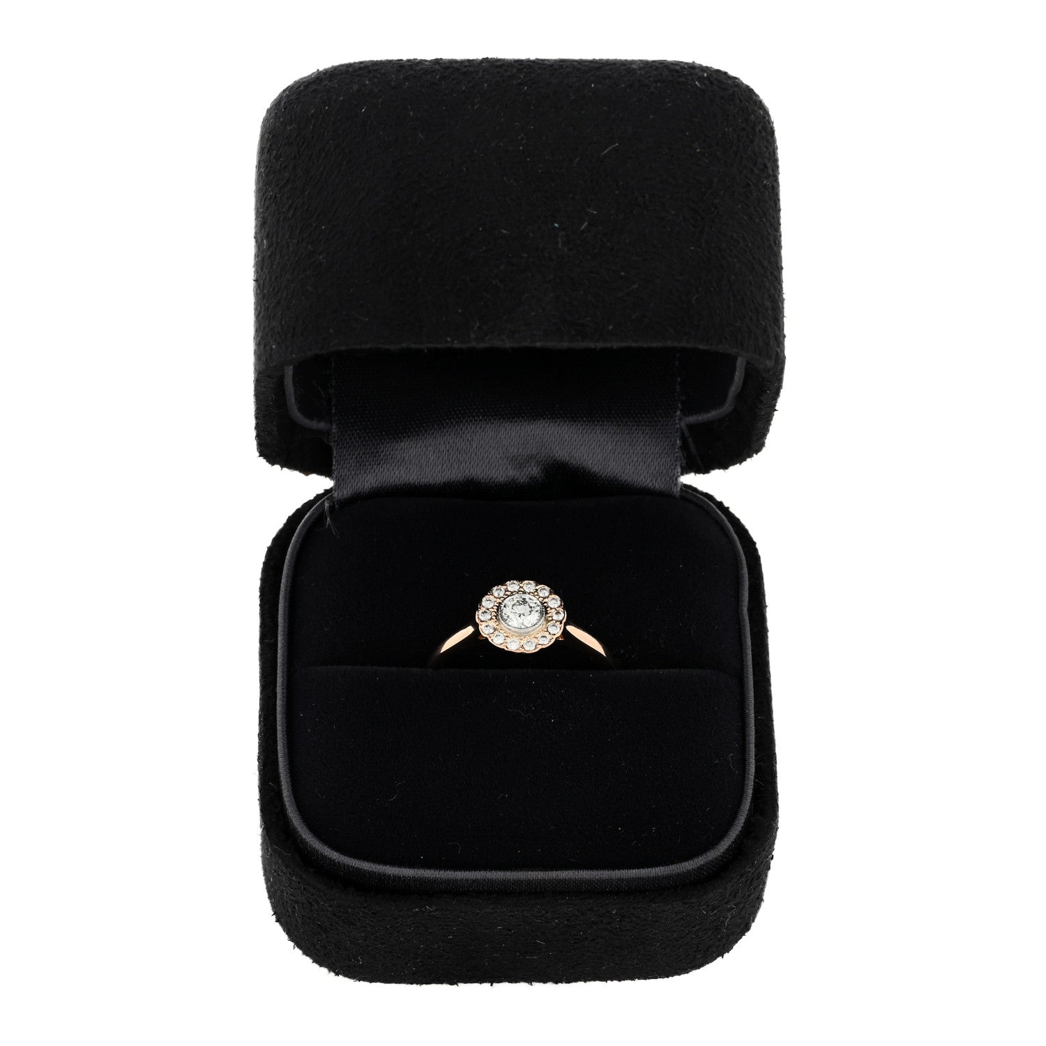 Tiffany 18K Rose Gold Platinum Diamond Round Enchant Flower Ring 51 5.75 5 of 5