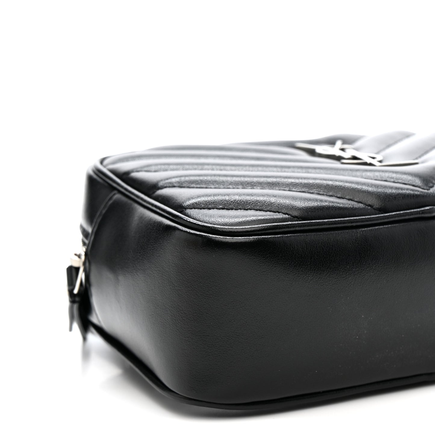 Calfskin Matelasse Monogram Lou Belt Bag Black