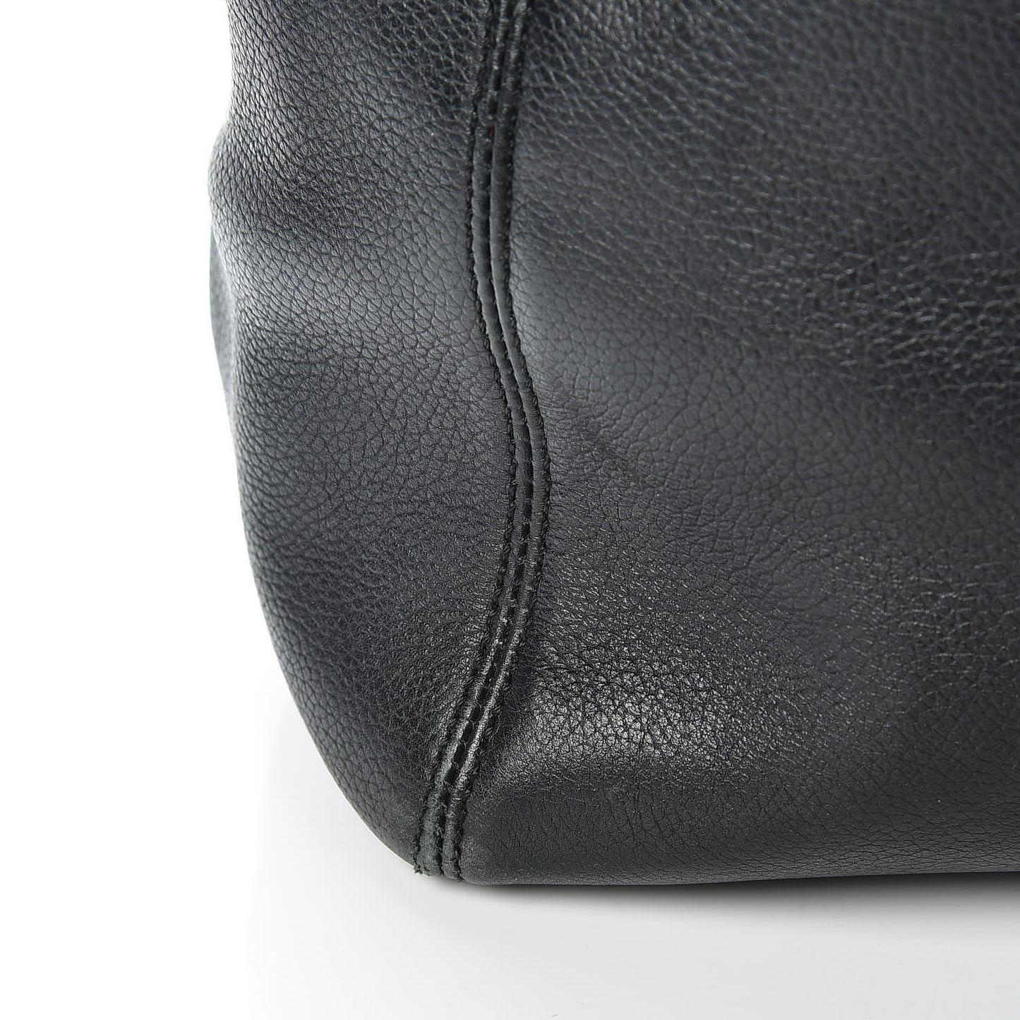 Calfskin Tall Cerf Tote Black