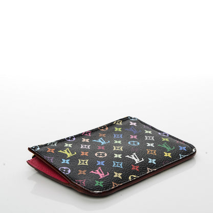 Louis Vuitton Monogram Multicolor Key Pouch Black Grenade 4 of 6