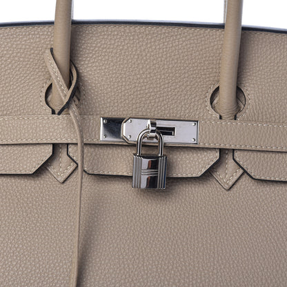 Hermes Togo Birkin 35 Gris Tourterelle 8 of 14