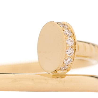 Cartier 18K Yellow Gold Diamond Juste Un Clou Ring 61 9.5 4 of 6