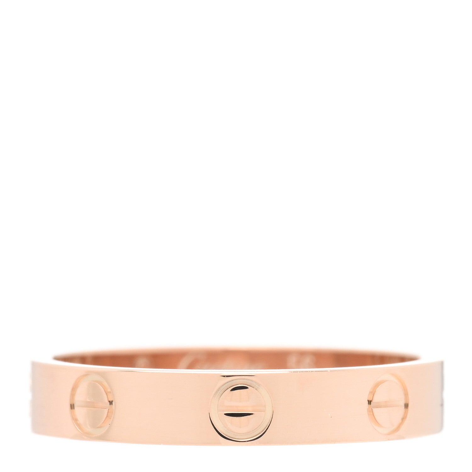 Cartier 18K Pink Gold 3.5mm LOVE Wedding Band Ring 56 7.5 1 of 4