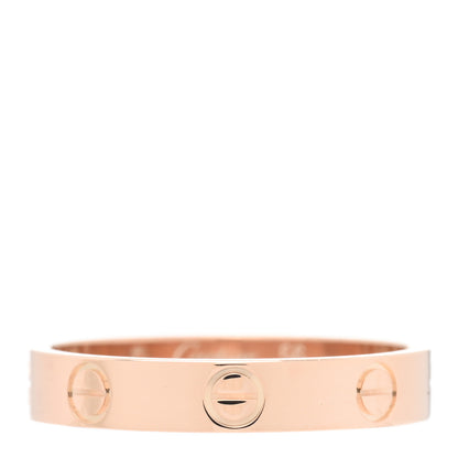 Cartier 18K Pink Gold 3.5mm LOVE Wedding Band Ring 56 7.5 1 of 4