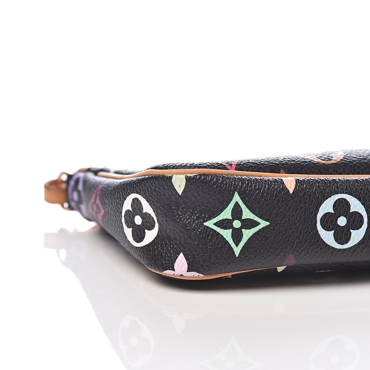 Louis Vuitton Monogram Multicolor Pochette Accessories Black 7 of 9