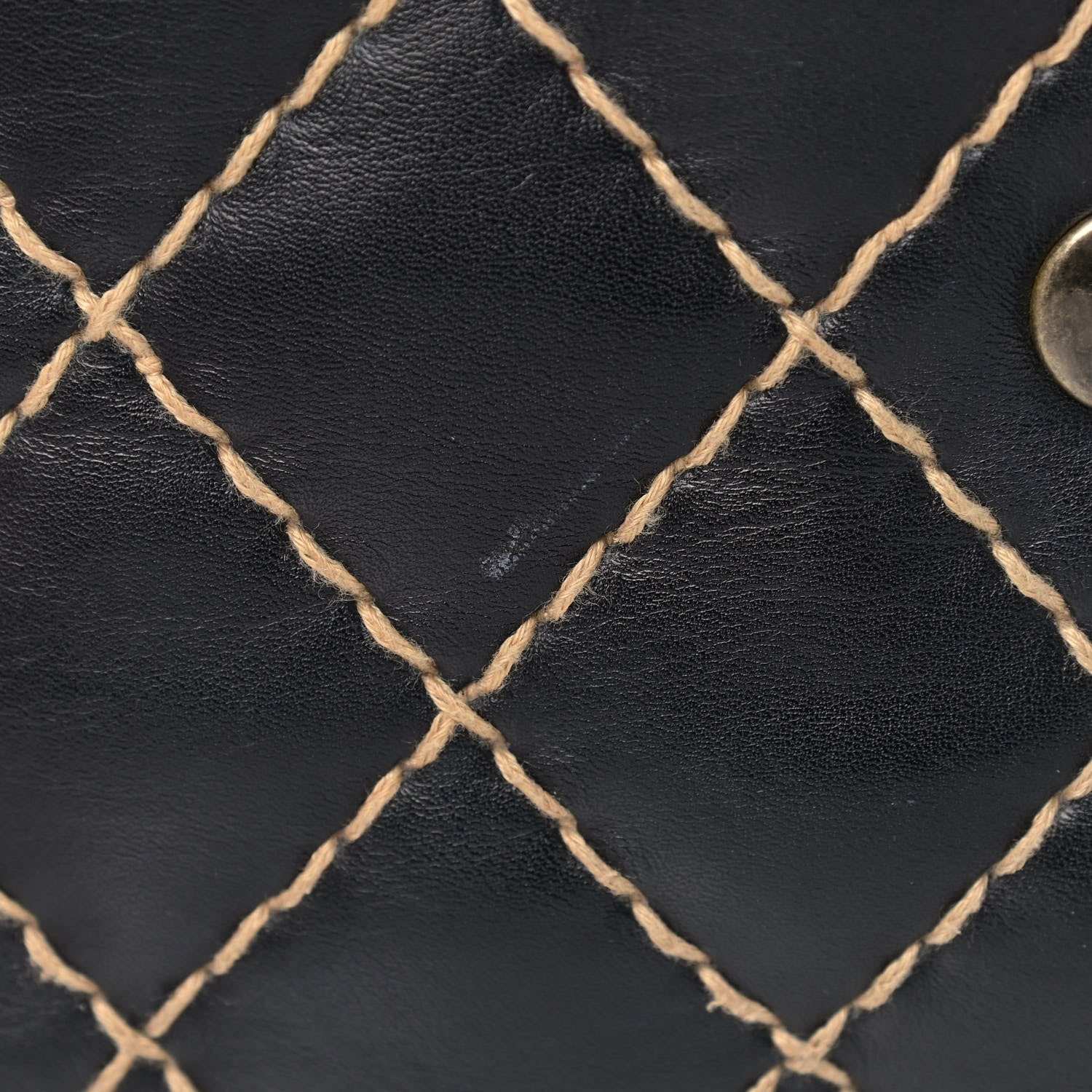 Chanel Calfskin Wild Stitch Jumbo Flap Black 11 of 15