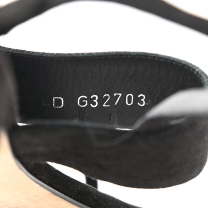 Chanel Suede CC Thong Sandals 39.5 Black 8 of 10