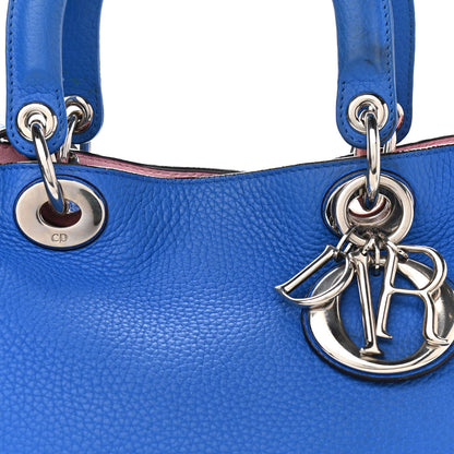 Christian Dior Bullcalf Medium Diorissimo Tote Bleu Nosy Rose Tendre 11 of 15