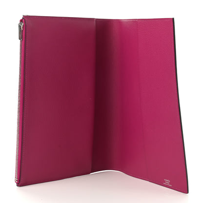 Hermes Evercolor Eazip Book Cover Rose Pourpre 5 of 10