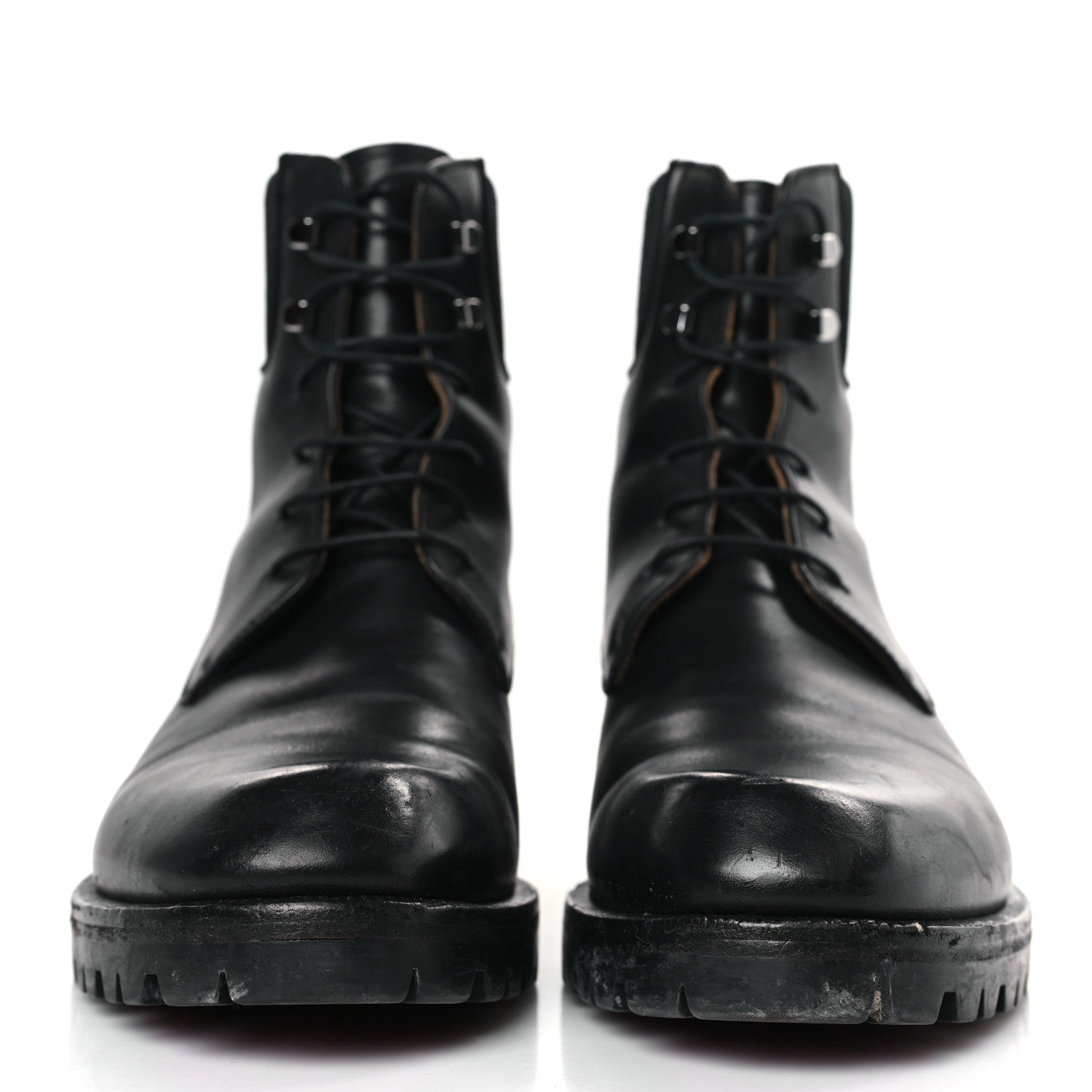 Christian Louboutin Calfskin Mens Trapman Flat Boots 40 Black 2 of 9