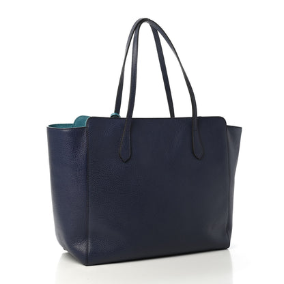 Gucci Dollar Calfskin Medium Swing Tote Marine Deep Cobalt 2 of 4