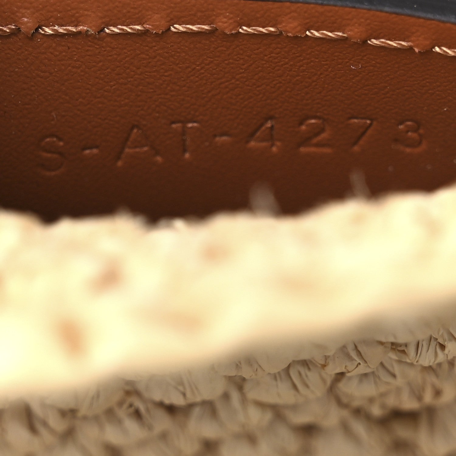 Celine Raffia Calfskin Triomphe Small Cabas Thais Tan 8 of 11