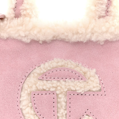 Telfar X UGG Suede Shearling Small Shopping Bag Pink 8 of 10