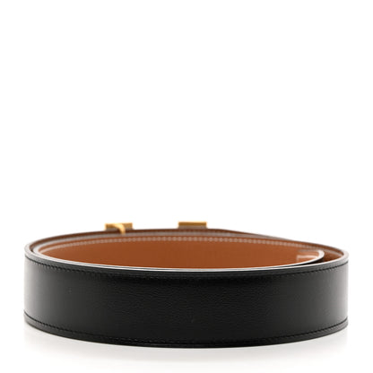 Hermes 135 Togo 32mm H Belt 75/30 Black Gold 3 of 6