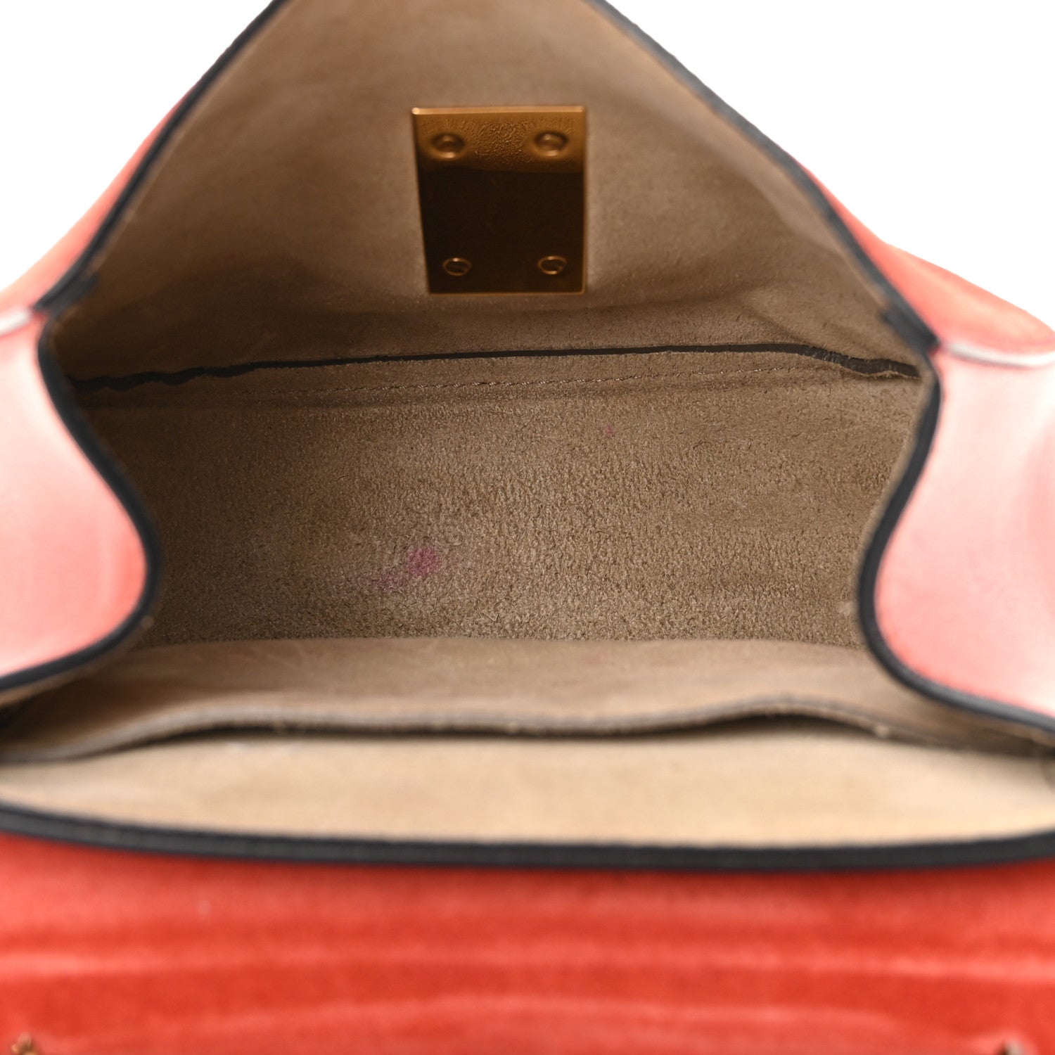 Chloe Suede Smooth Calfskin Drew Shoulder Bag Poppy 5 of 12
