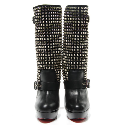 Christian Louboutin Calf VIP Suede Marisa 140 Studded Boots 39.5 Black 2 of 6