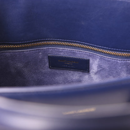 Saint Laurent Calfskin Small Sac De Jour New Marine 5 of 8