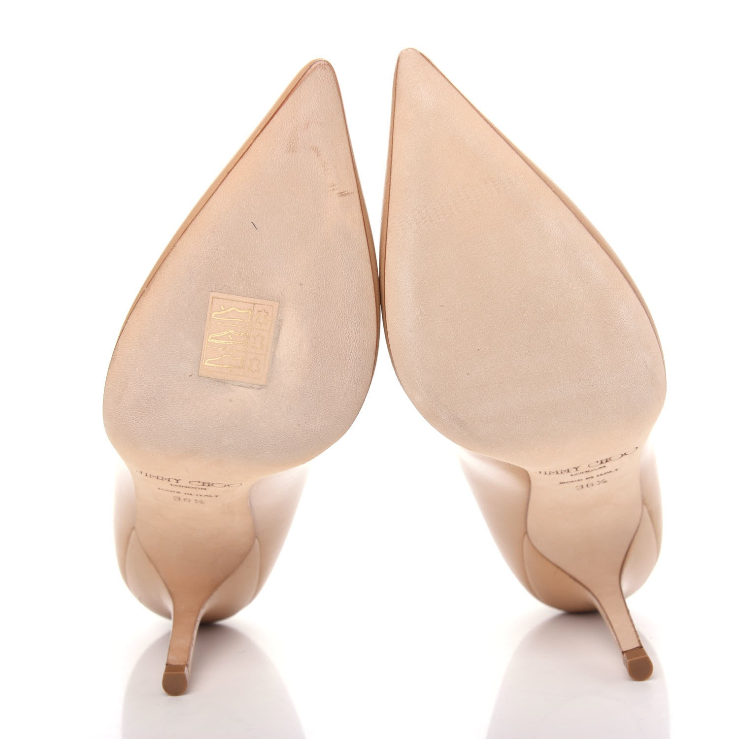 Jimmy Choo Kid Agnes 85 Heels 36.5 Nude 6 of 10