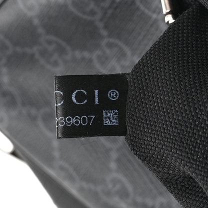 Gucci GG Supreme Monogram Web Belt Bag Black Grey 8 of 12