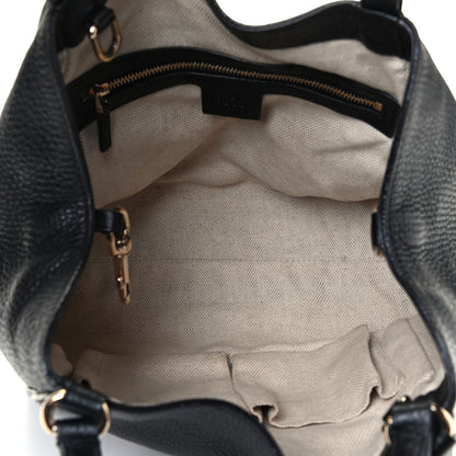 Gucci Pebbled Calfskin Small Soho Shoulder Bag Black 4 of 4