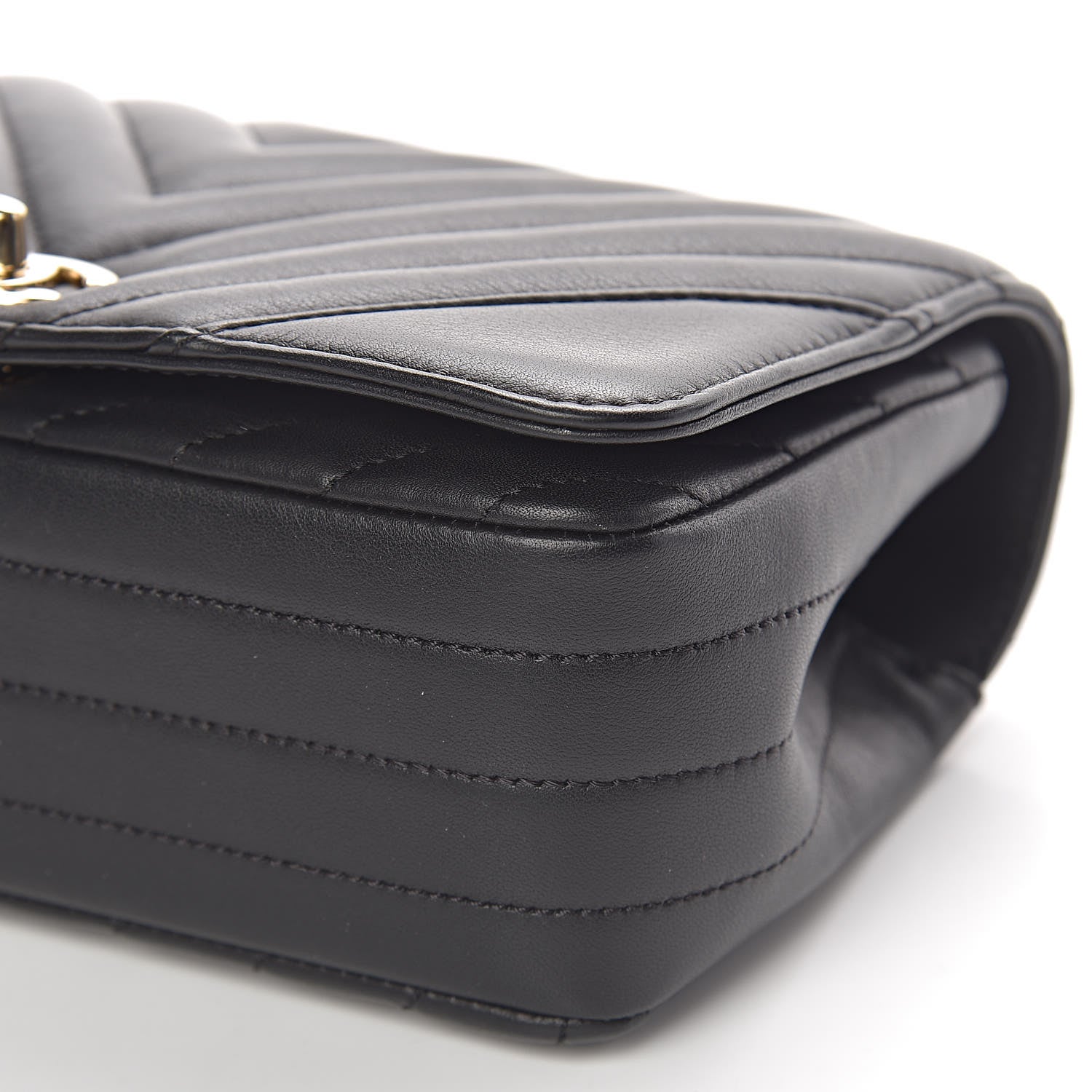 Chanel Calfskin Chevron Quilted Mini Statement Flap Black 10 of 10