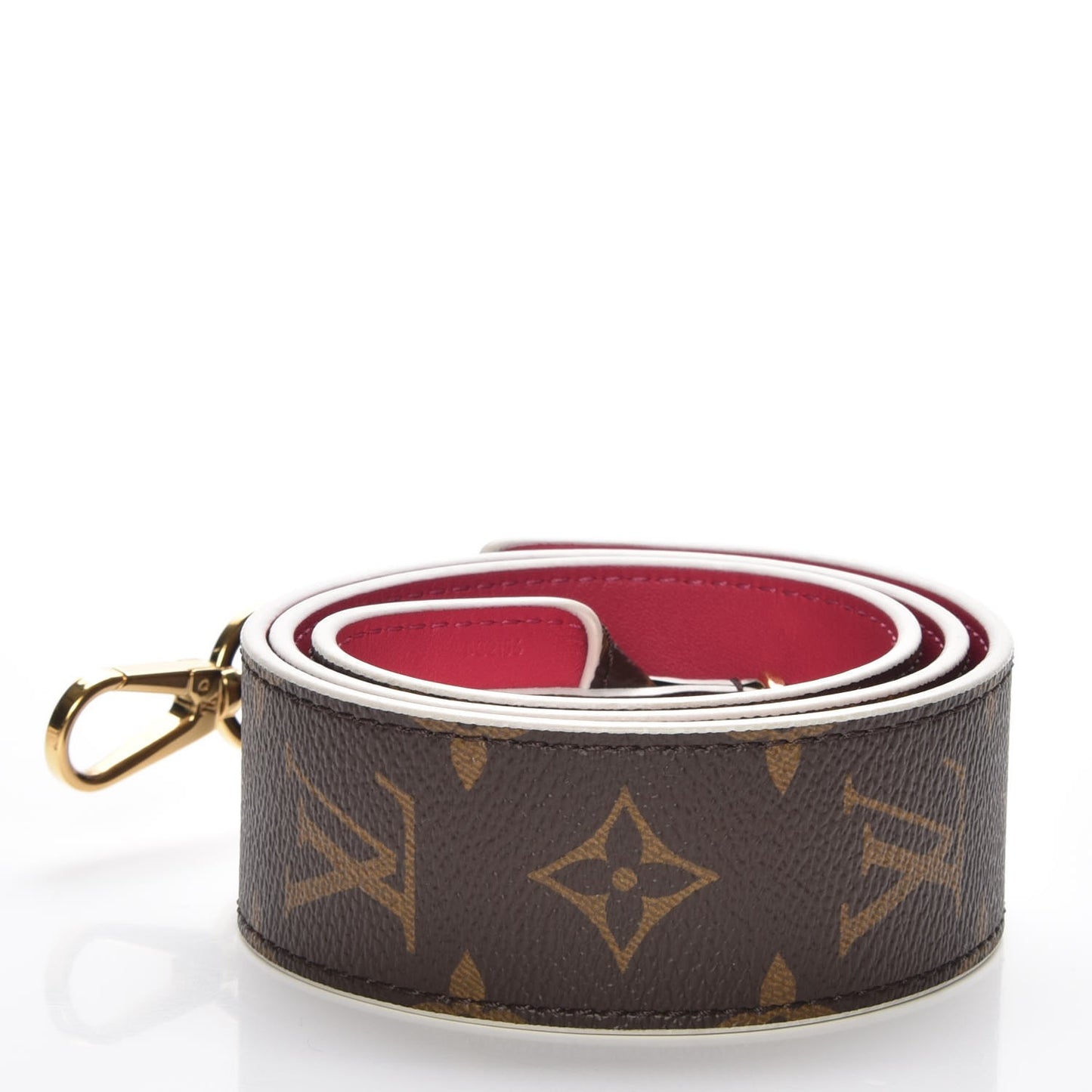 Monogram Bandouliere Shoulder Strap Hot Pink