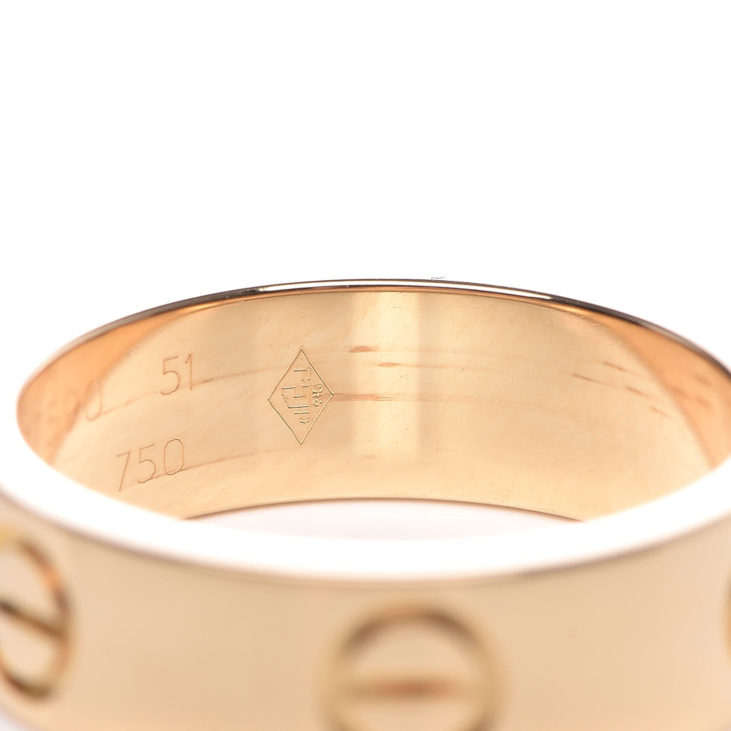 Cartier 18K Yellow Gold 5.5mm LOVE Ring 51 5.75 5 of 5