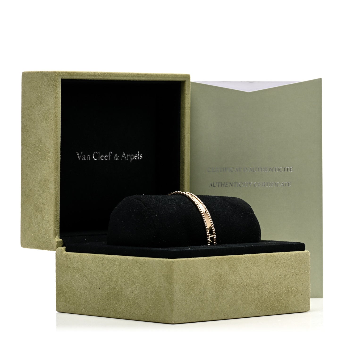 18K Yellow Gold Perlee Signature Bangle Bracelet L