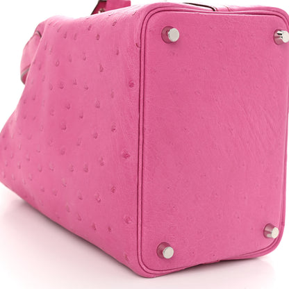 Hermes Ostrich Picotin Lock 18 Rose Tyrien 9 of 11