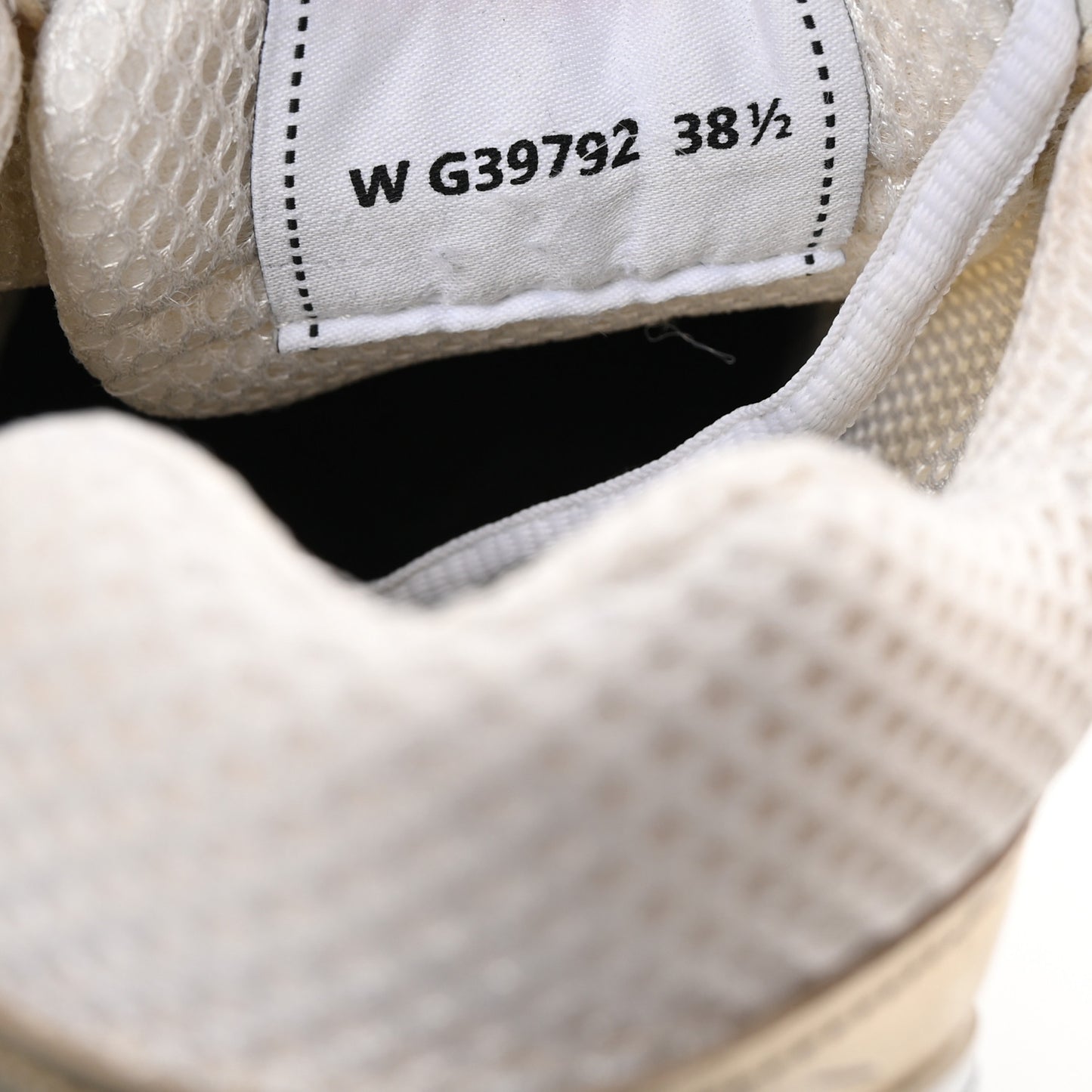 Fabric Laminated Calfskin Stretch CC Sneakers 38.5 White Gold Silver