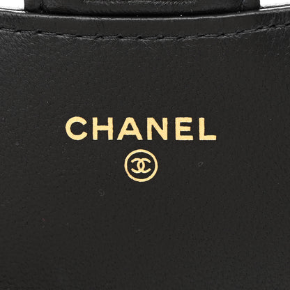 Chanel Lambskin Quilted Wallet With Chain Black 7 of 13