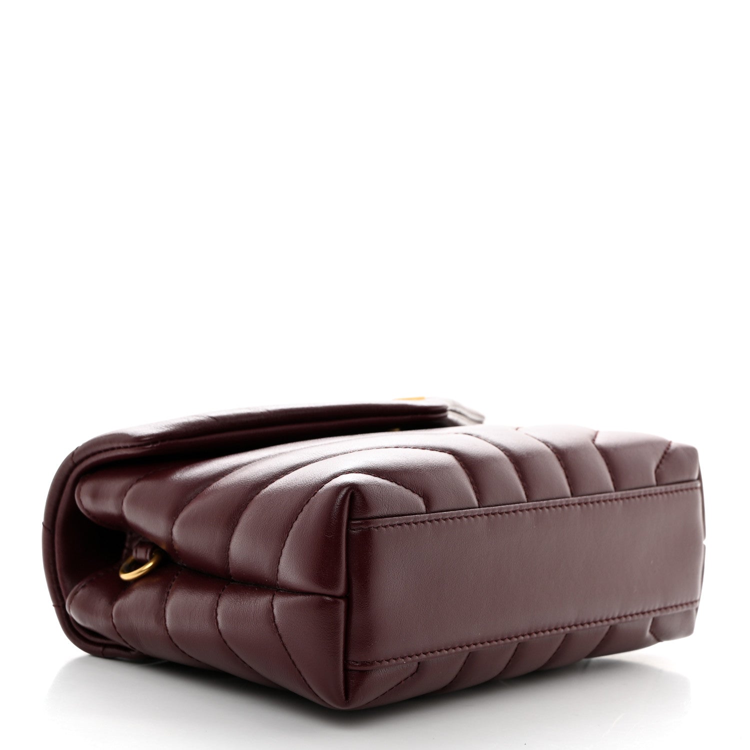 Saint Laurent Calfskin Y Quilted Monogram Toy Loulou Monogram Crossbody Bag Rouge Legion 4 of 11