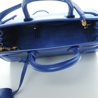 Saint Laurent Calfskin Nano Sac De Jour Royal Blue 6 of 7