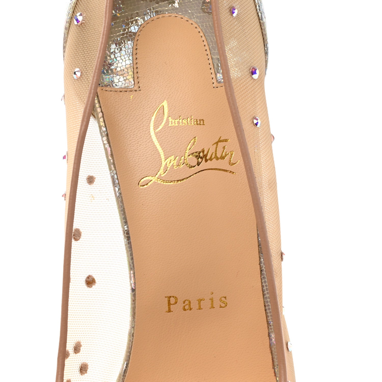 Christian Louboutin Crystal Strass Follies 100 Pumps 40.5 Crystal 7 of 10