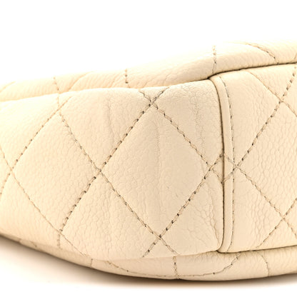 Chanel Caviar Flat Quilted Small Coco Tassel Camera Case White 9 of 10