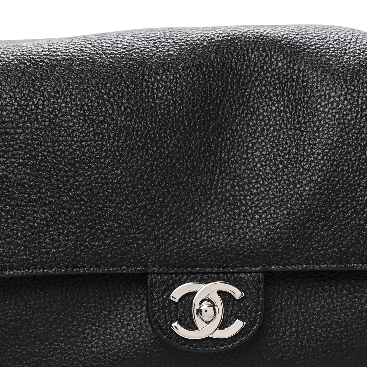 Chanel Grained Calfskin Small Souplissimo Maxi Flap Black 7 of 10