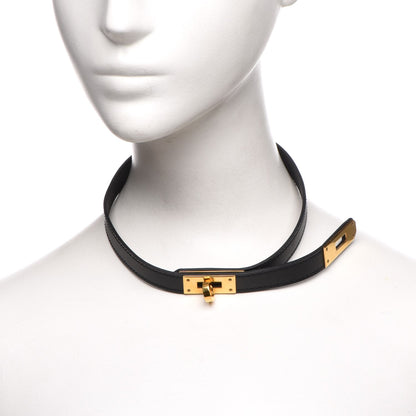 Hermes Chamonix Kelly Necklace Black 2 of 7