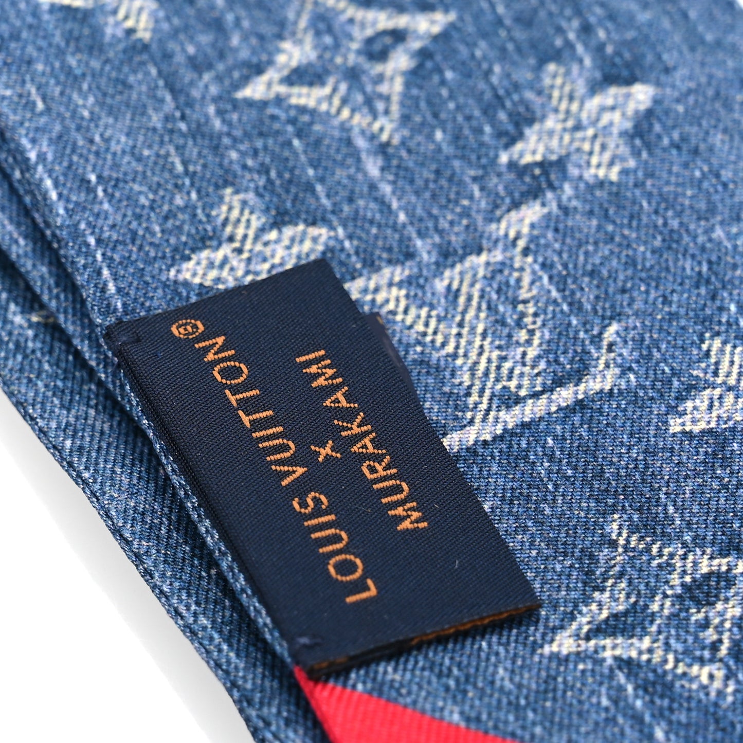 LV X TM Silk Monogram Cerises Bandeau Denim Blue