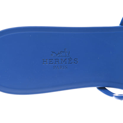 Hermes Rubber Chaine d'Ancre Rivage Sandals 39 Bleu Smalt 7 of 7