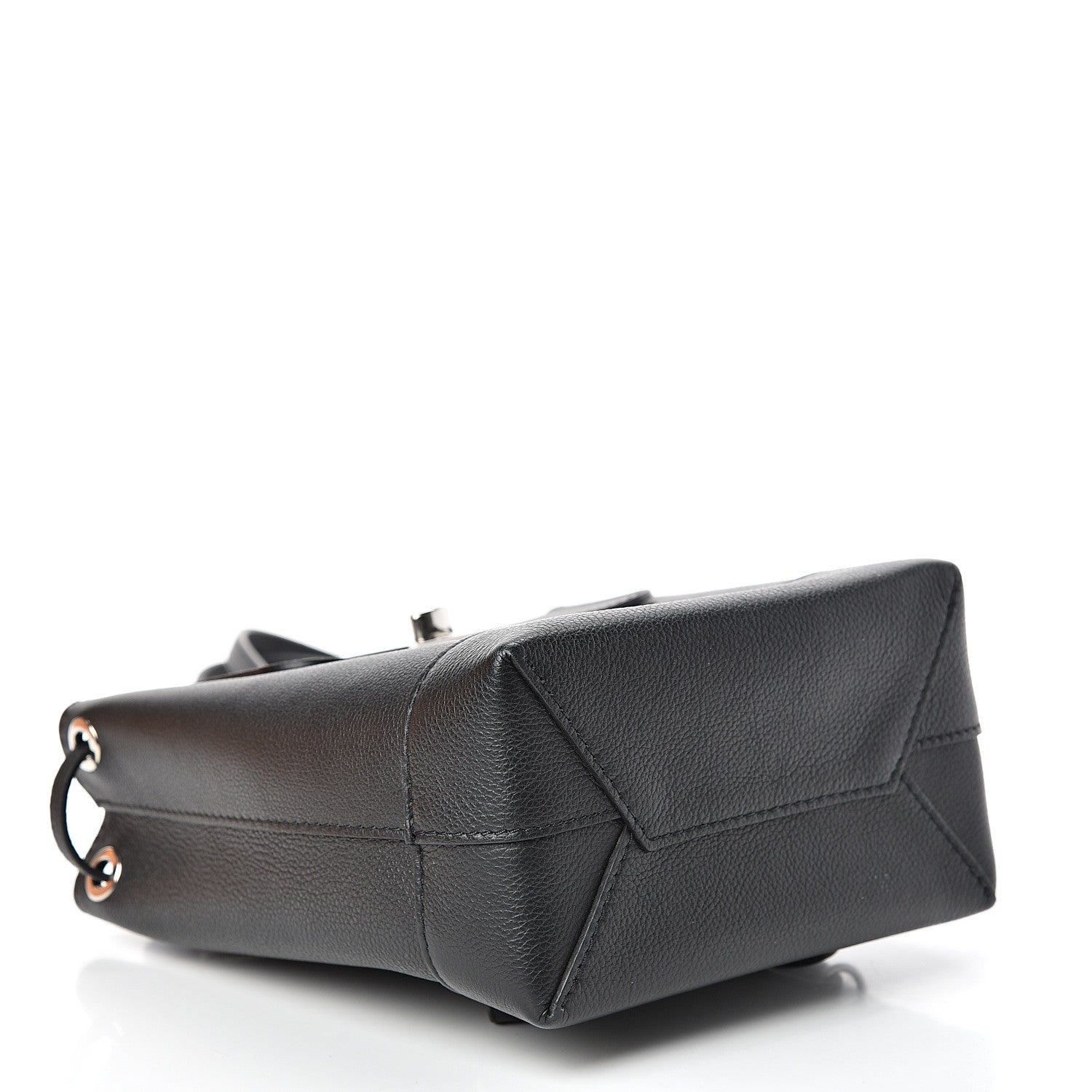 Louis Vuitton Calfskin Lockme Mini Backpack Black 3 of 12