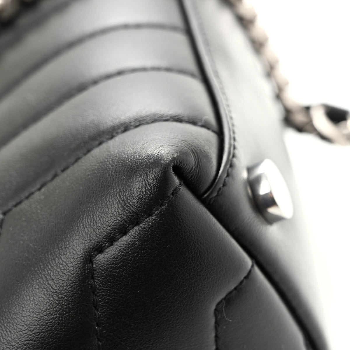 Saint Laurent Calfskin Y Quilted Monogram Large Loulou Chain Satchel Black 15 of 15